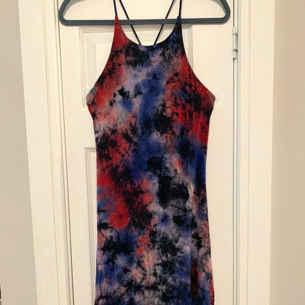 Ginger G Tie Dye Strappy High-Low Dress